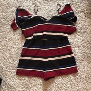 striped romper